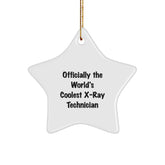 Funny X-Ray Technician Star Ornament Gifts from Friends for Christmas Unique - Image 1